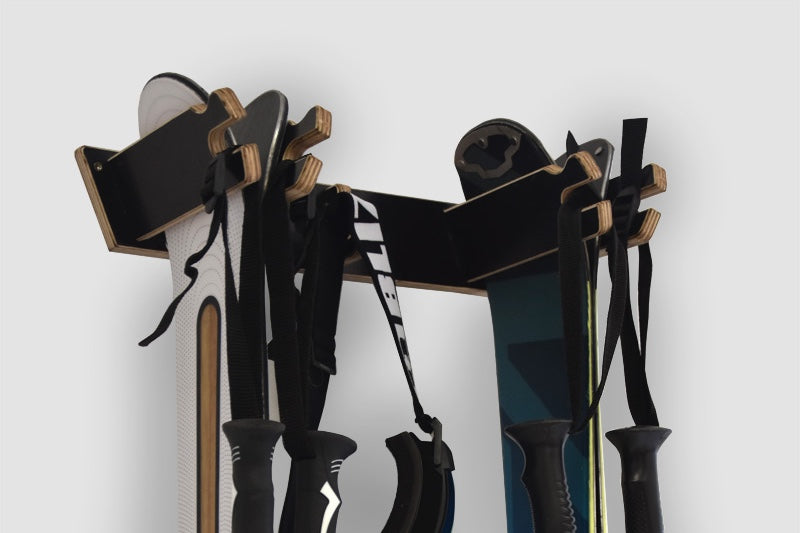 Porte-skis à suspendre pour 2 paires de skis